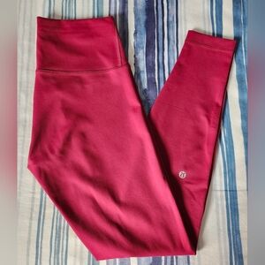 Lululemon Wunder Train Leggings Magenta Smoke
